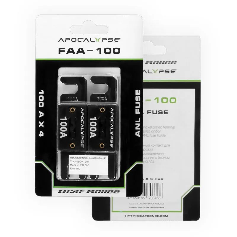 Предохранитель Deaf Bonce FAA 100, 100A (4шт упаковка)