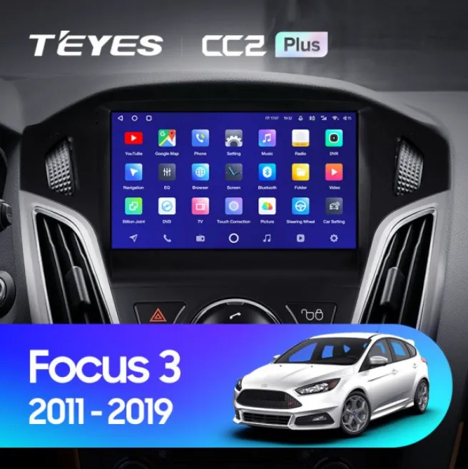 ШГУ Teyes CC2 Plus 3/32 GB Ford Focus 3 2011-2019