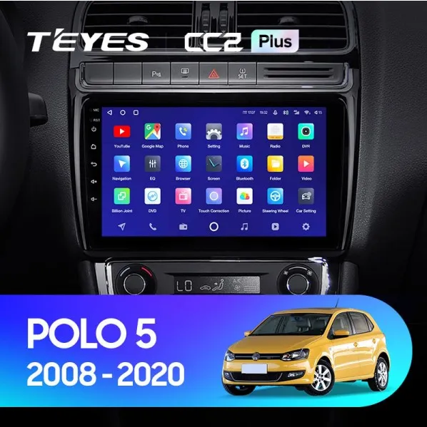 ШГУ Teyes CC2 Plus 3/32 GB Volkswagen POLO 5 2008-2020