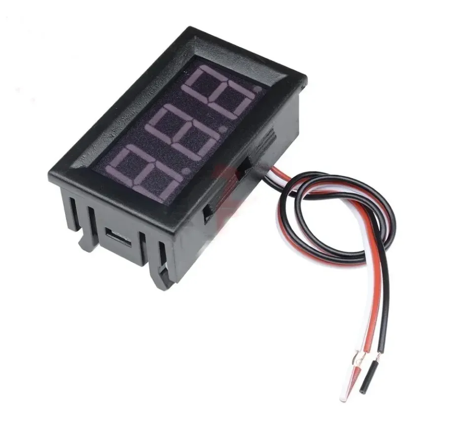 Цифровой вольтметр DC 12V REM (зеленый)