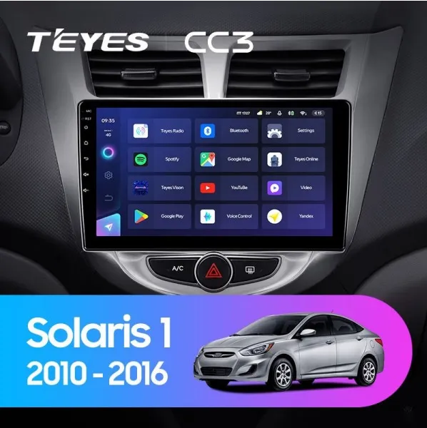 ШГУ Teyes СС3 4/64 GB Hyundai Solaris 2010-2016