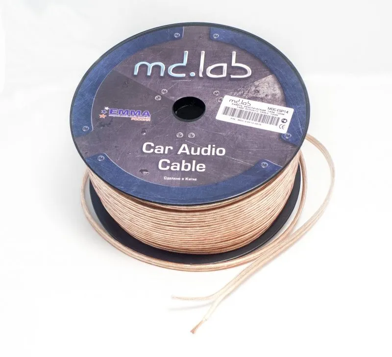 Акустический кабель MD.Lab MDC-ESP14 прозрачный (1б-100м)(1м)