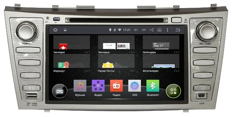 ШГУ INCAR AHR-2288 Toyota Camry 06-11 Android 4.4.4/1024*600,wi-fi