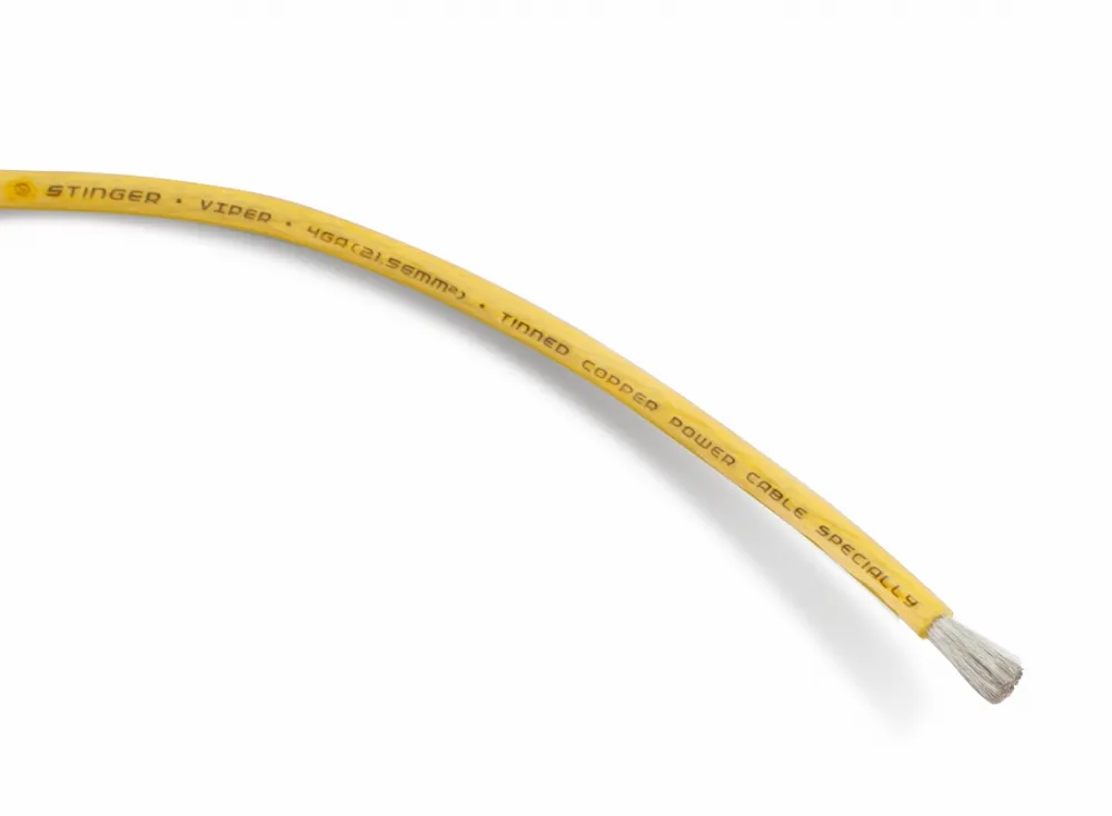 Силовой кабель Stinger Viper Yellow 4Ga (1б-30м)(1м)