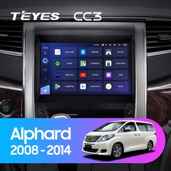 ШГУ Teyes CC3 3/32 GB Alphard H20 2008-2014 