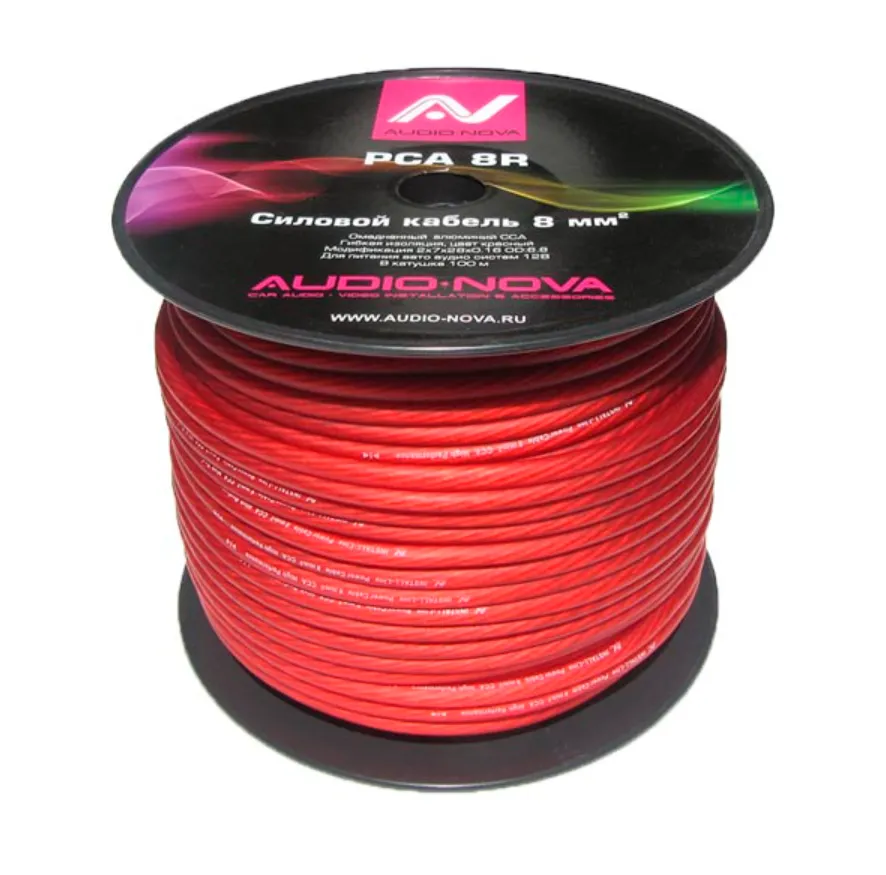 Силовой кабель AUDIO NOVA PCA 8RWR (1б-100м) (1м)