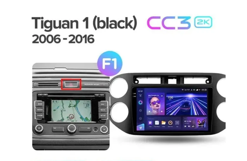 ШГУ Teyes CC3 2k 3/32 GB Volkswagen Tiguan 1 2006-2017