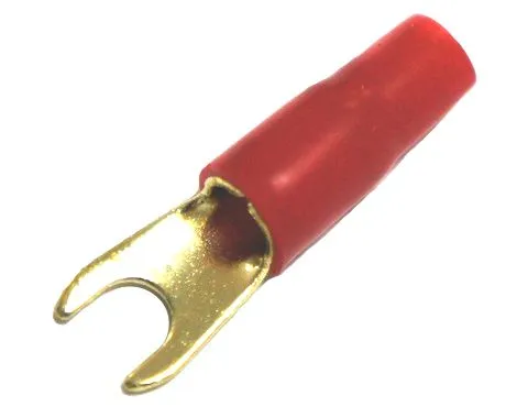 Клемма силовая "вилка" ARIA 8Ga Spade termimals (25 черных + 25 красных)