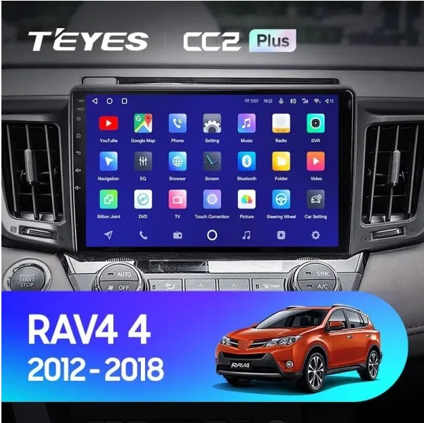 ШГУ Teyes CC2 Plus 4/64 GB Toyota RAV4 4 XA40 2012-2018