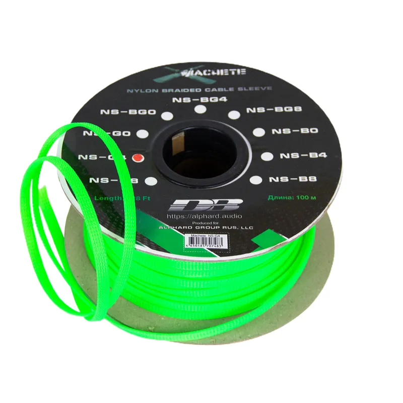 Защитная кабельная оплетка Deaf Bonce NS-G4v2 Green (1б-200м)