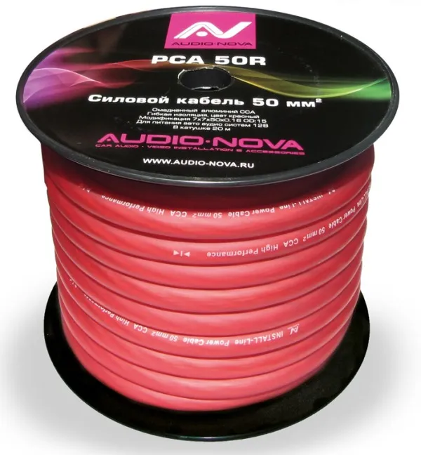 Силовой кабель AUDIO NOVA PCA 50R (1б-20м)(1м)