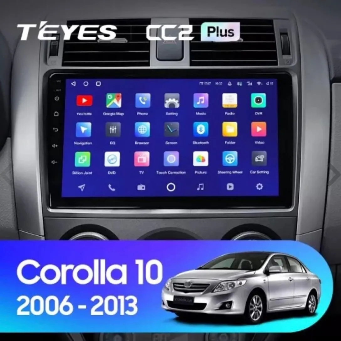 ШГУ Teyes CC2 Plus 3/32 GB Toyota Corolla E140 E150 2006-2013