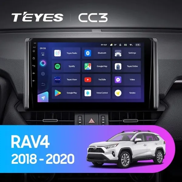 ШГУ Teyes CC3 4/64 GB Toyota RAV 4 XA50 2018+
