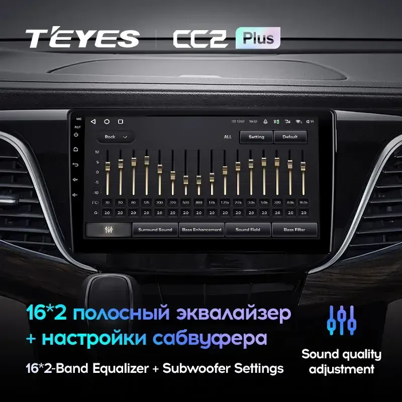 Комплект магнитолы TEYES CC2 Plus 10.2" для Buick GL8 III 2017-2023