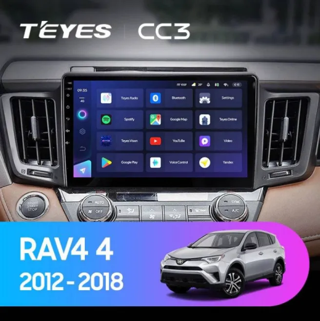 ШГУ Teyes CC3 3/32 GB Toyota Rav 4 4XA40 2012-2018