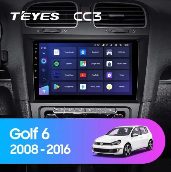 ШГУ Teyes CC3 3/32 GB Volkswagen Golf 6 2008-2016