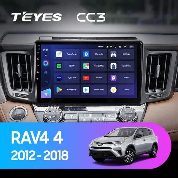 ШГУ Teyes CC3 4/64 GB Toyota RAV4 4 XA40 2012-2018