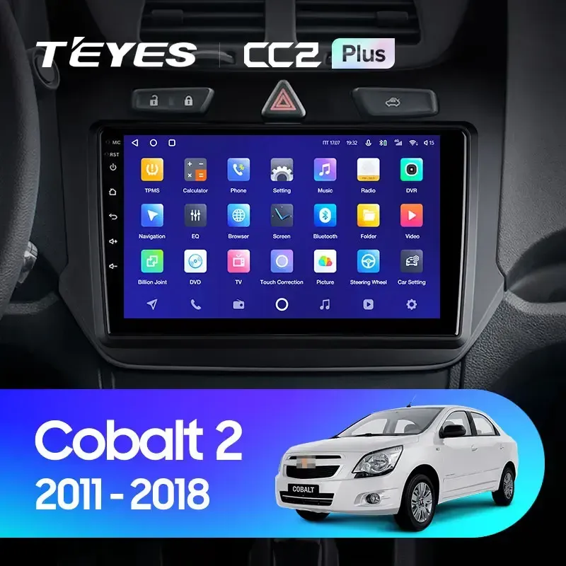 Комплект магнитолы TEYES CC2 Plus 9.0" для Chevrolet Cobalt II 2011-2016