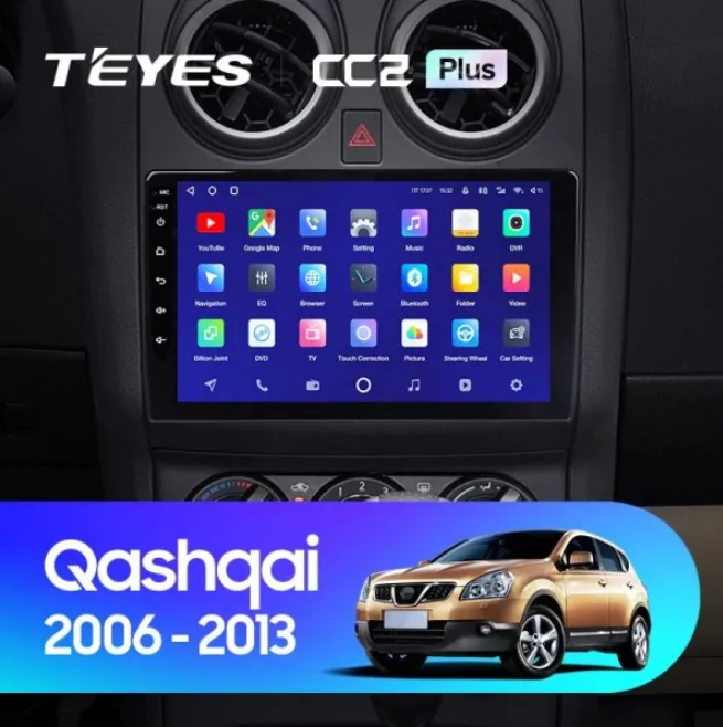 ШГУ Teyes CC2 Plus 3/32 GB Nissan Qashqai 1 J10 2006-2013