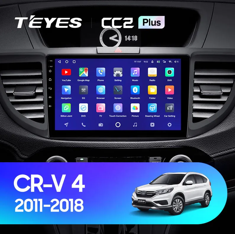 ШГУ Teyes CC3 2К Plus 3/32 GB Honda CRV CR-V 4 RM RE 2011-2018