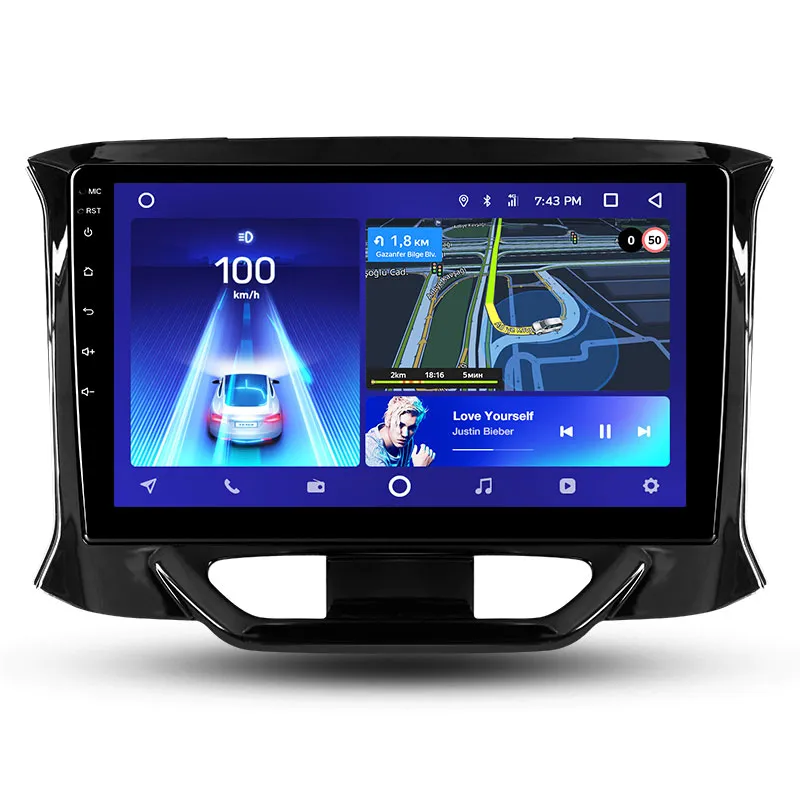 Рамка переходная + UMS-провод Teyes LADA Xray 2015-2019,9"