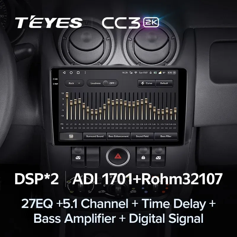 Комплект магнитолы TEYES CC3 2K 9.5" для ВАЗ (LADA) Largus I 2012-2023