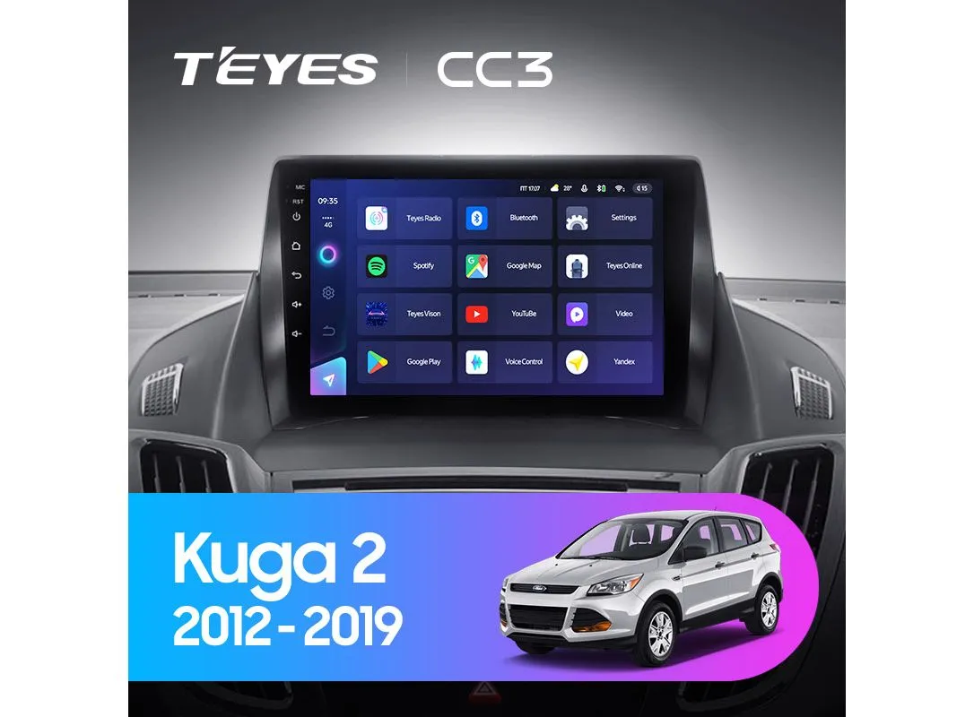 ШГУ Teyes CC3 3/32 GB Ford Kuga 2 Escape 3 2012-2019