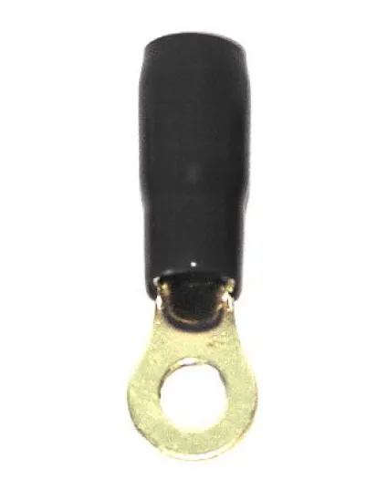 Клемма силовая "кольцо" 4GA Ring terminals Black (1 уп.-25шт)