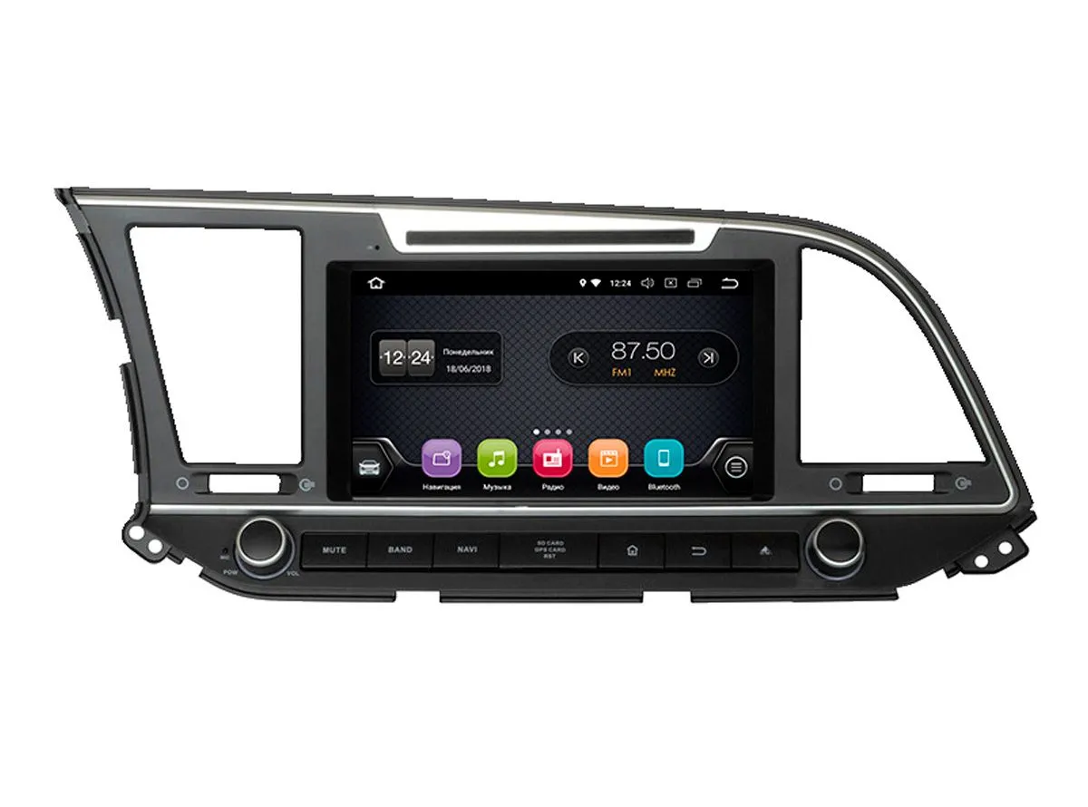 ШГУ INCAR TSA-2432 Hyundai Elantra 16+ Android 8.0/1024*600,wi-fi, 8"