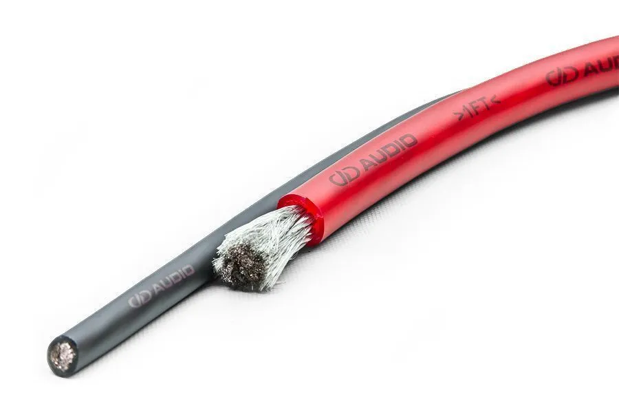 Силовой кабель DD Audio Z-wire 8Ga Red (1б-60м)(1м) Силовой кабель DD Audio Z-wire 8Ga Red (1б-60м)(1м)