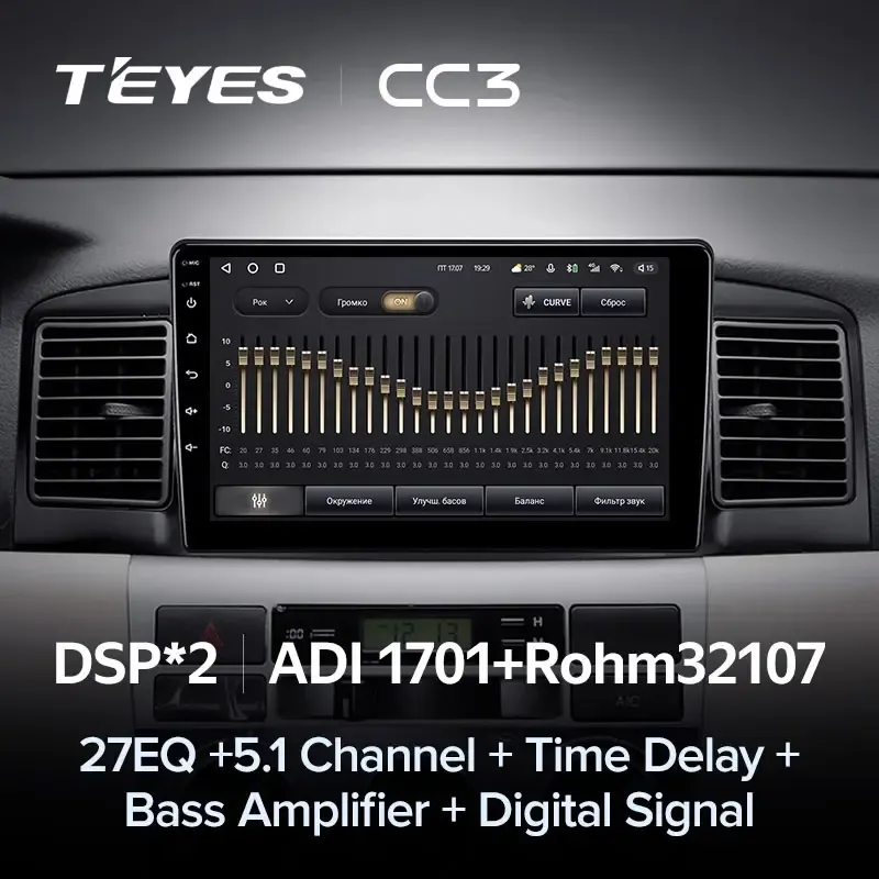 Комплект магнитолы TEYES CC3L 9.0" для BYD F3