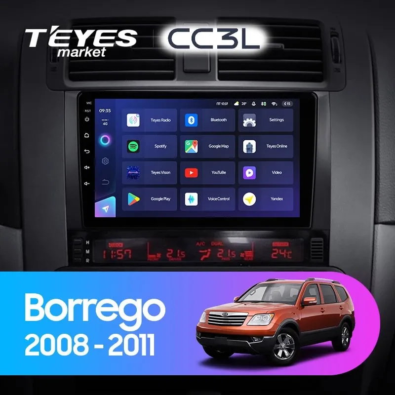 Комплект магнитолы TEYES CC3L 9.0" для Kia Mohave