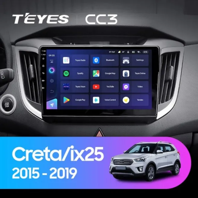 ШГУ Teyes CC3 3/32 GB Hyundai Creta IX25 2015-2019