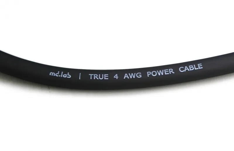 Силовой кабель MD.Lab MDC-PCA-4B Black (1б-50м)(1м)