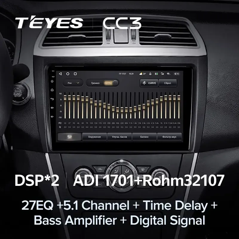 Комплект магнитолы TEYES CC3L 10.2" для LIFAN 620