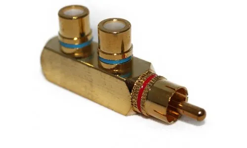 RCA - разъем AUDIO NOVA RCA.YF Y-адаптер 1 штекер- 2 гнезда F-образный