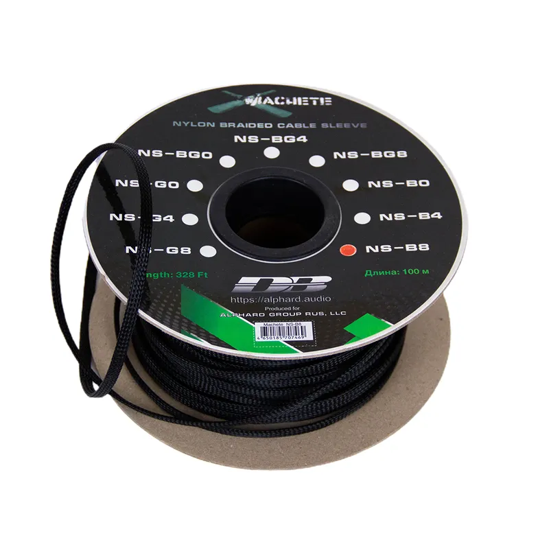 Защитная кабельная оплетка Deaf Bonce NS-B8v2 Black (1б-200м)