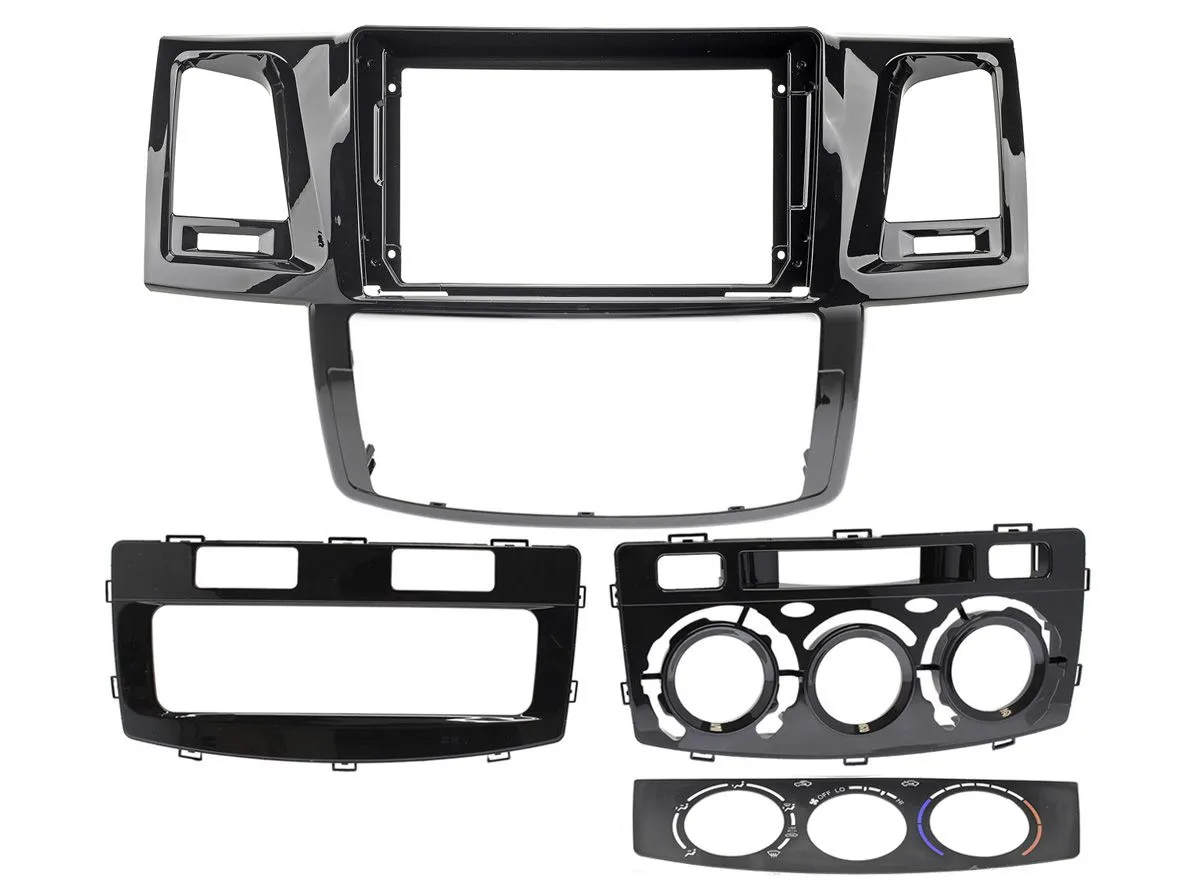 Рамка переходная RTY-FC533 TOYOTA Hilux, Fortuner, SW4 2011-2015 (auto AC / manual AC), 9"