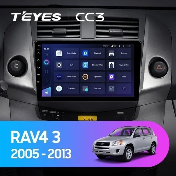 ШГУ Teyes CC3 4/64 GB Toyota RAV4 3 XA30 2005-2013 F2