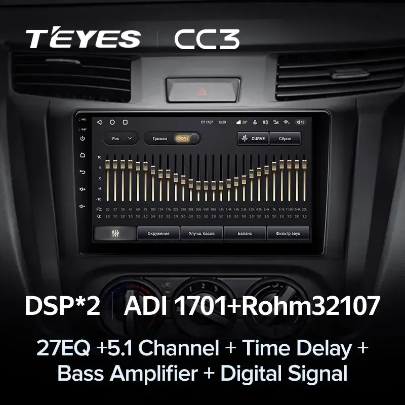 Комплект магнитолы TEYES CC3L 9.0" для Nissan Navara