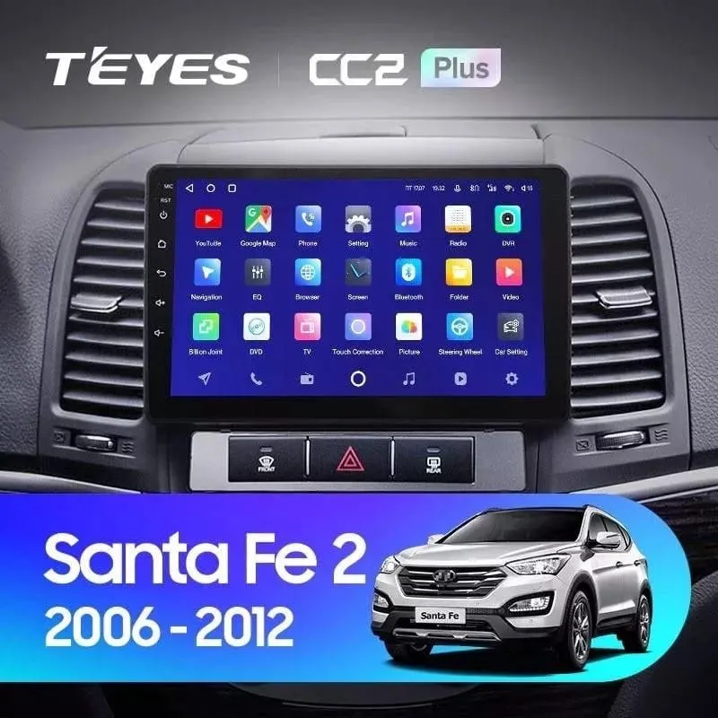 ШГУ Teyes CC2 Plus 3/32 GB Hyndai Santa Fe 2006-2012