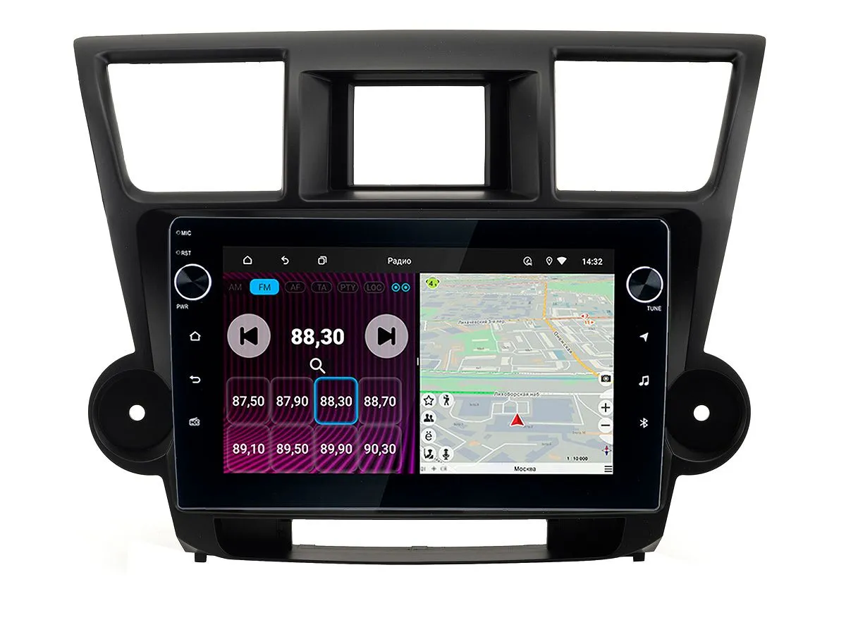 ШГУ INCAR XTA-2214r Toyota Highlander 07-13 Android 9"