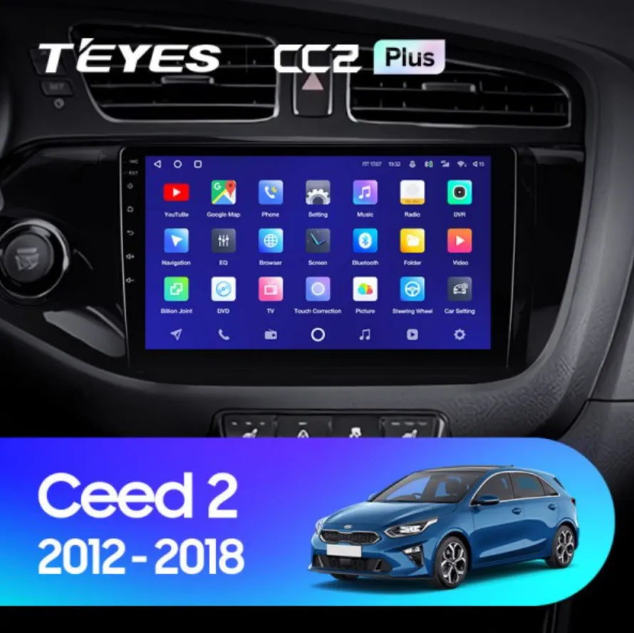 ШГУ Teyes CC2 Plus 3/32 GB KIA Ceed 2 JD 2012-2018