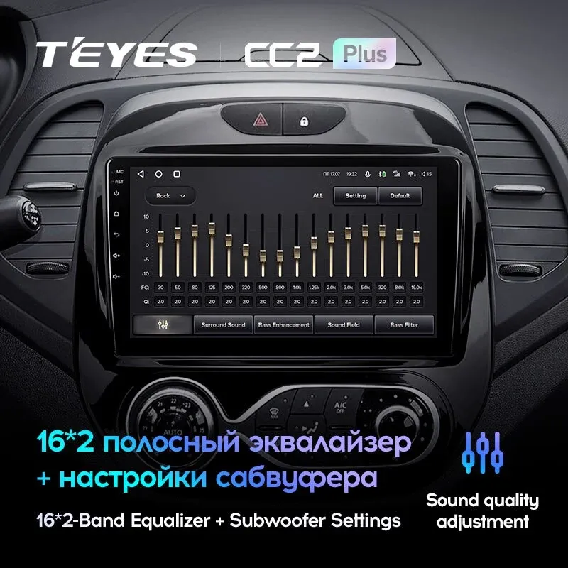Комплект магнитолы TEYES CC2 Plus 9.0" для Renault Kaptur I 2016-2020