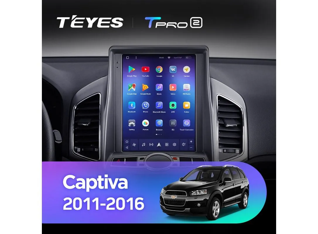 ШГУ Teyes Tpro 2 DS 3/32 GB Chevrolet Captiva 2011-2016