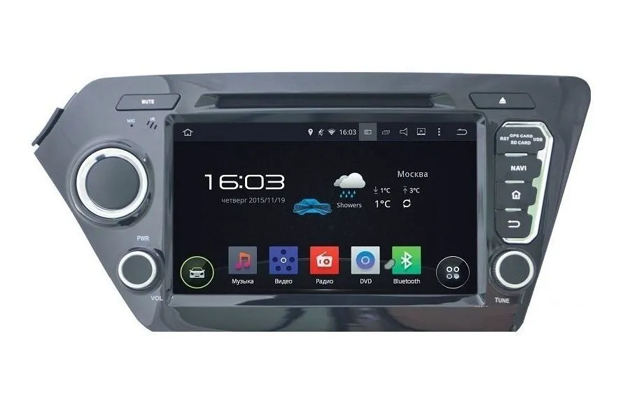 ШГУ INCAR AHR-0886 KIA RIO DVD 2din для штатной уст. ВТ NAVI Android
