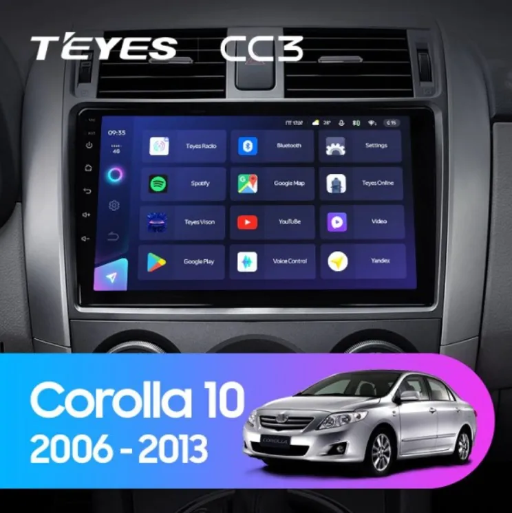 ШГУ Teyes CC3 4/32 GB Toyota Corolla 150 2006-2013