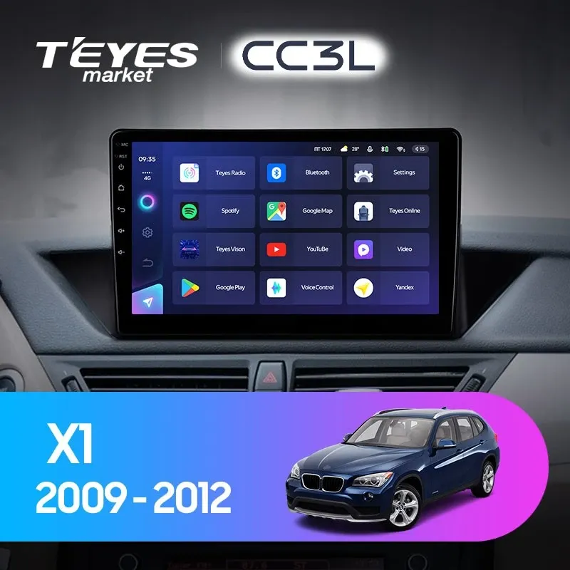 Комплект магнитолы TEYES CC3L 10.2" для BMW X1