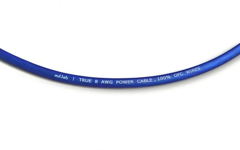 Силовой кабель MD.Lab MCD-PCC-8BL Blue (1б-50м)(1м)