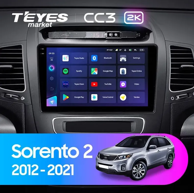 ШГУ Teyes CC3 2K 4/64 GB Kia Sorento 2 II XM F3 2012-2021